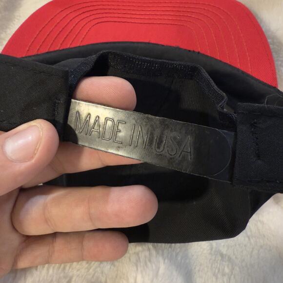 Vintage Dodge Hat Cap Snap Back One Size Black Red Mopar Men Embroidered 90s USA - Picture 7 of 7